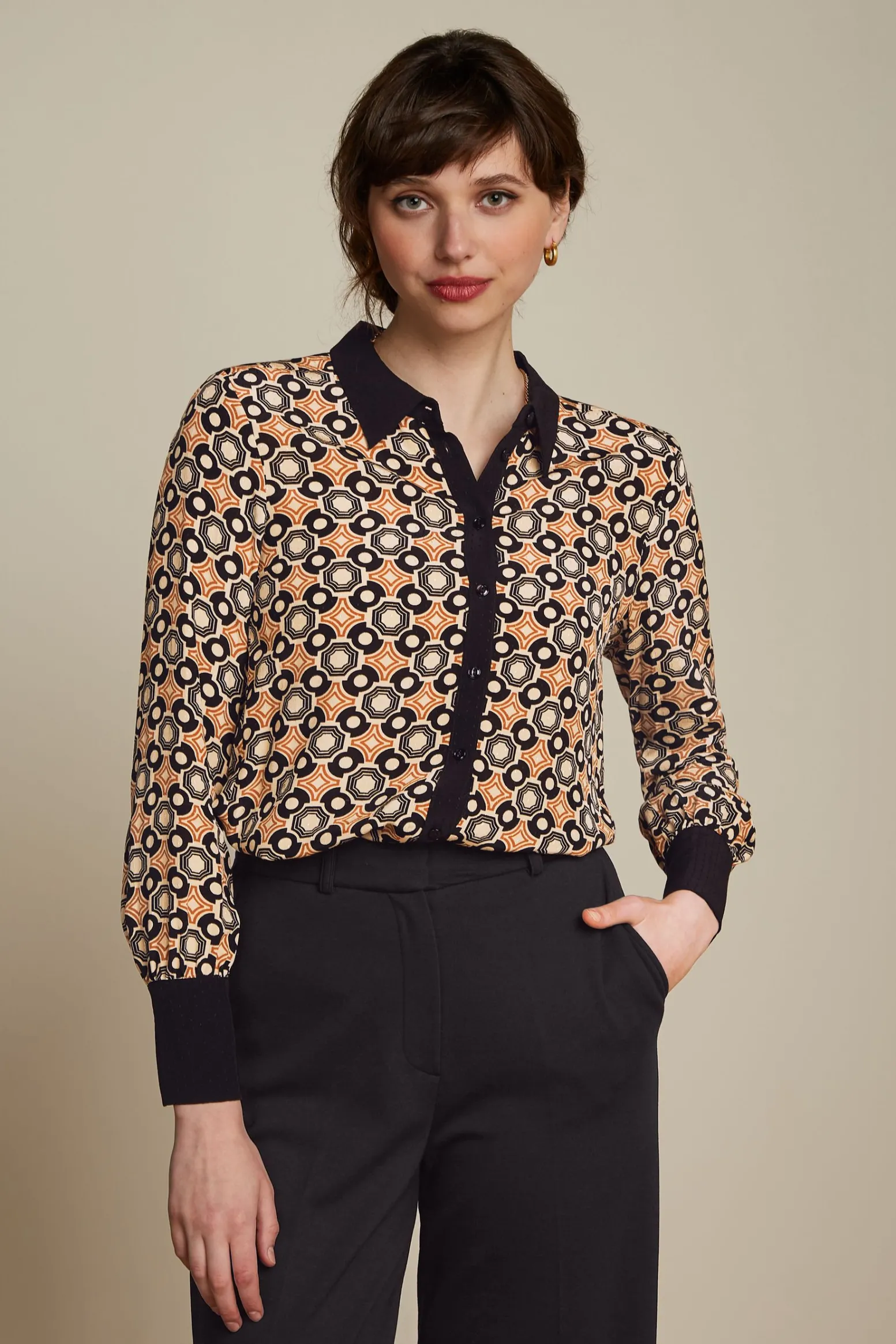 King Louie Blouses|Winona Blouse Ozzy Marzipan