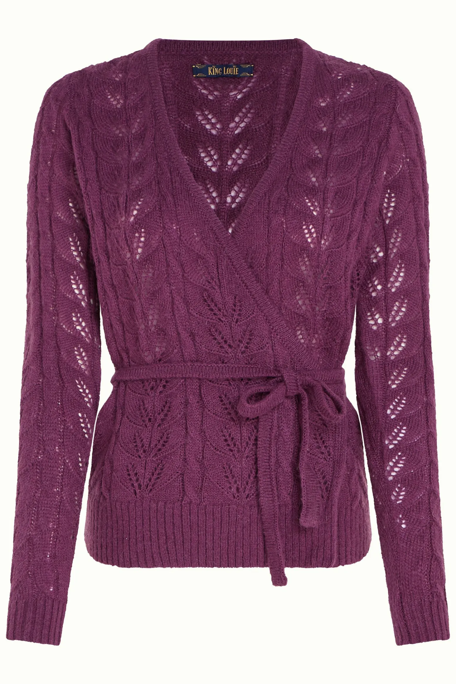 King Louie Vesten|Wrap Top Farfalle Caspia Purple