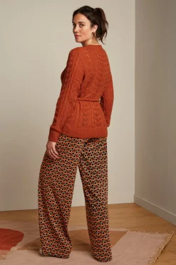 King Louie Vesten|Wrap Top Farfalle Caramel